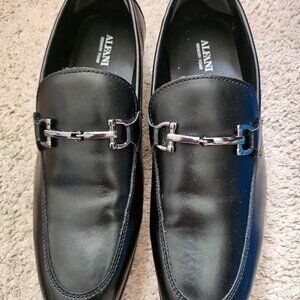 Alfani Leather Dress Loafers – Men’s 10 | Black